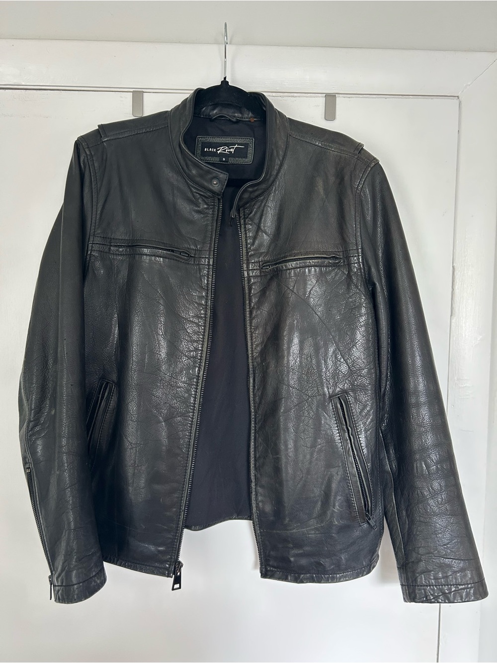 Black Rivet Women’s Moto Leather Jacket
